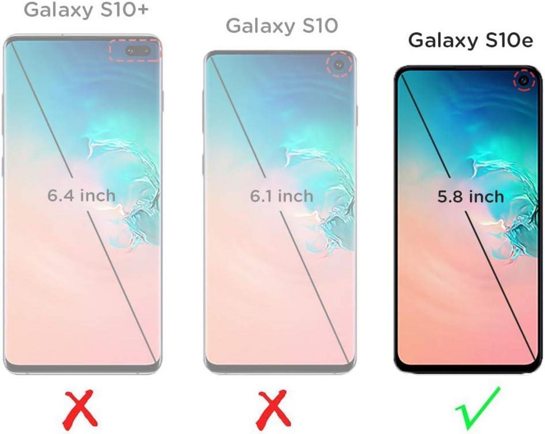 ORNARTO Ultra Dünn Schlank Handyhülle Samsung Galaxy S10e Schwarz