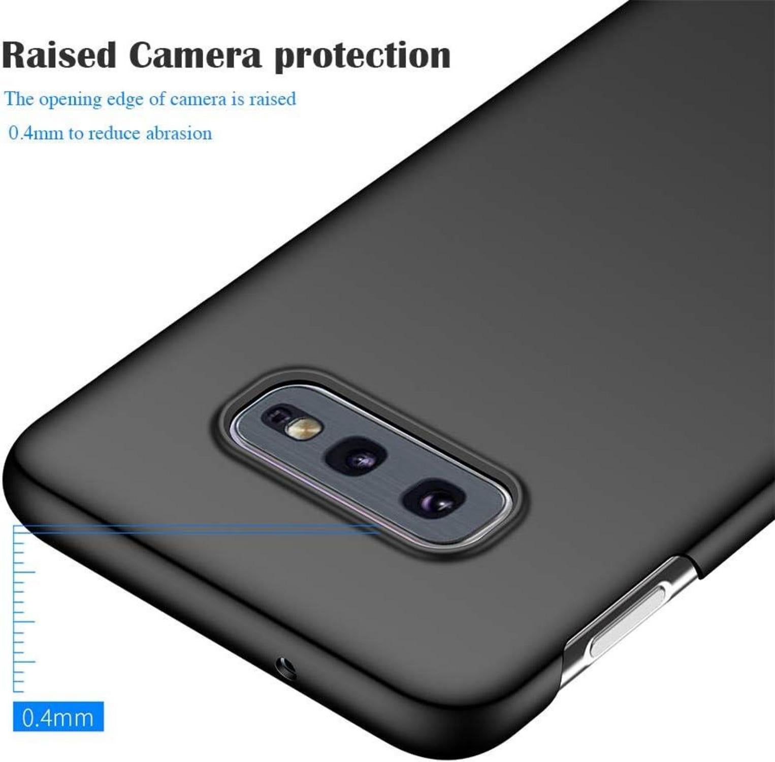 Schwarze ORNARTO Hülle für Samsung Galaxy S10e - Dünn & Anti-Scratch