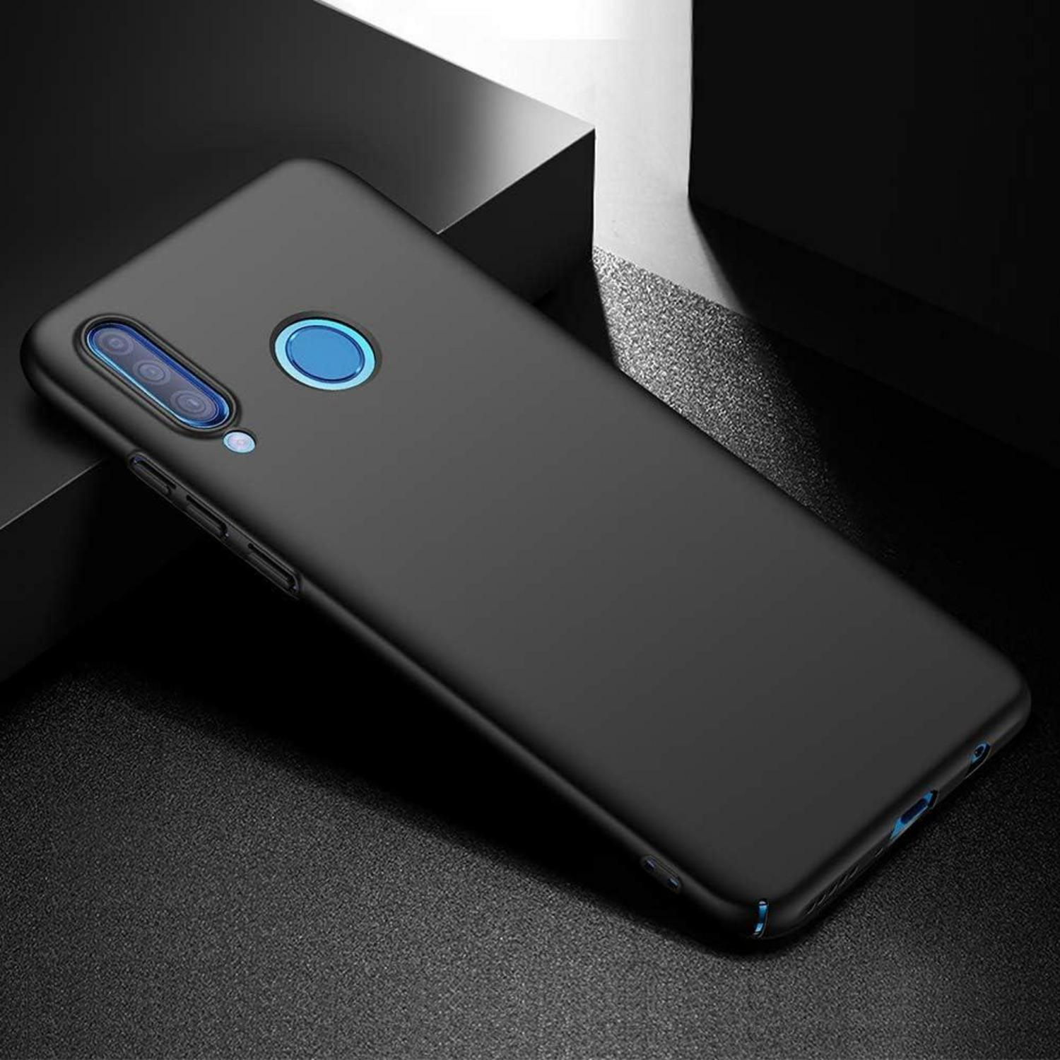 Ultra Dünn Hülle Huawei P30 Lite Schwarz FeinMatt Hardcase