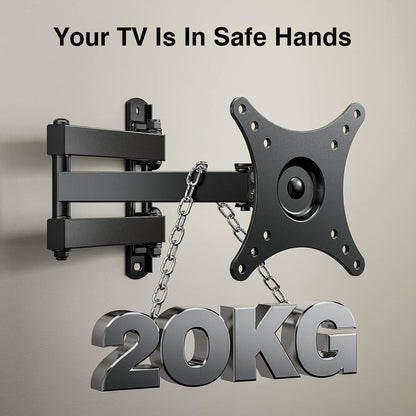 Schwenkbare TV Wandhalterung für 10-32 Zoll Fernseher bis 20kg