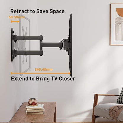 TV Wandhalterung Schwenkbar Neigbar Drehbar 13-42 Zoll 25Kg