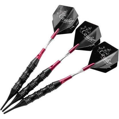 3er Set Hopewey Soft Dartpfeile 20g Schwarz Metallfässer Flights Rot