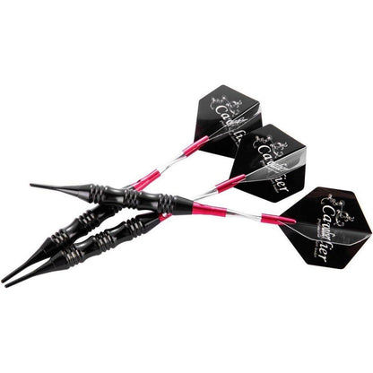 3er Set Hopewey Soft Dartpfeile 20g Schwarz Metallfässer Flights Rot