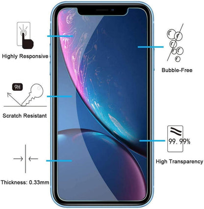 Panzer Schutz Glas für iPhone 11 XR - 3er Set, 9H