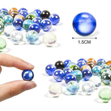 50stk Murmeln Glas bunt Kinder Deko Spielzeug klare
