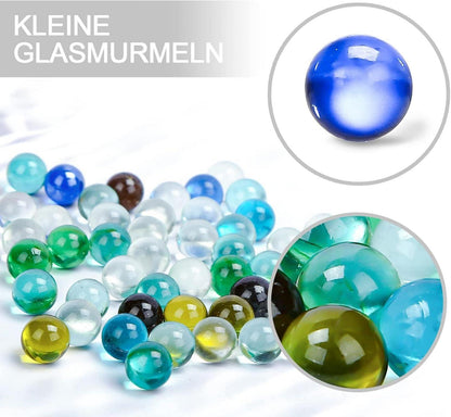 Flache Glas Murmeln 50 STK. Bunt Deko Spielzeug Kinder Trinkspiel