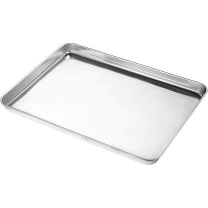 Edelstahl Backblech Set 3-teilig 22,9/30,5/40,6 cm robust