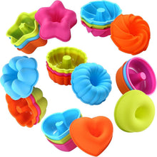 Silicone Donut Molds 24Pack Nonstick Baking Cups Jello Oven Safe