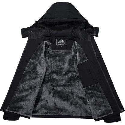 Herren Winter Skijacke Fleece Softshelljacke Wasserdicht S