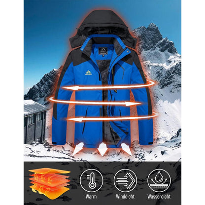 Herren Winter Skijacke Fleece Wasserdicht Winddicht