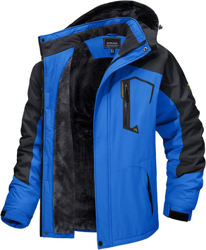 Winter Skijacke Herren Fleece Gefüttert Wasserdicht Softshelljacke