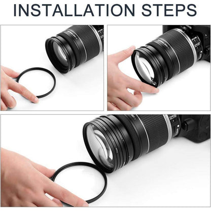 37mm Close-up Nahlinsen Filter Kit +1 +2 +4 +10 Tasche Canon