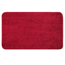 Rutschfester Badezimmerteppich Mikrofaser 50x80 cm Rot