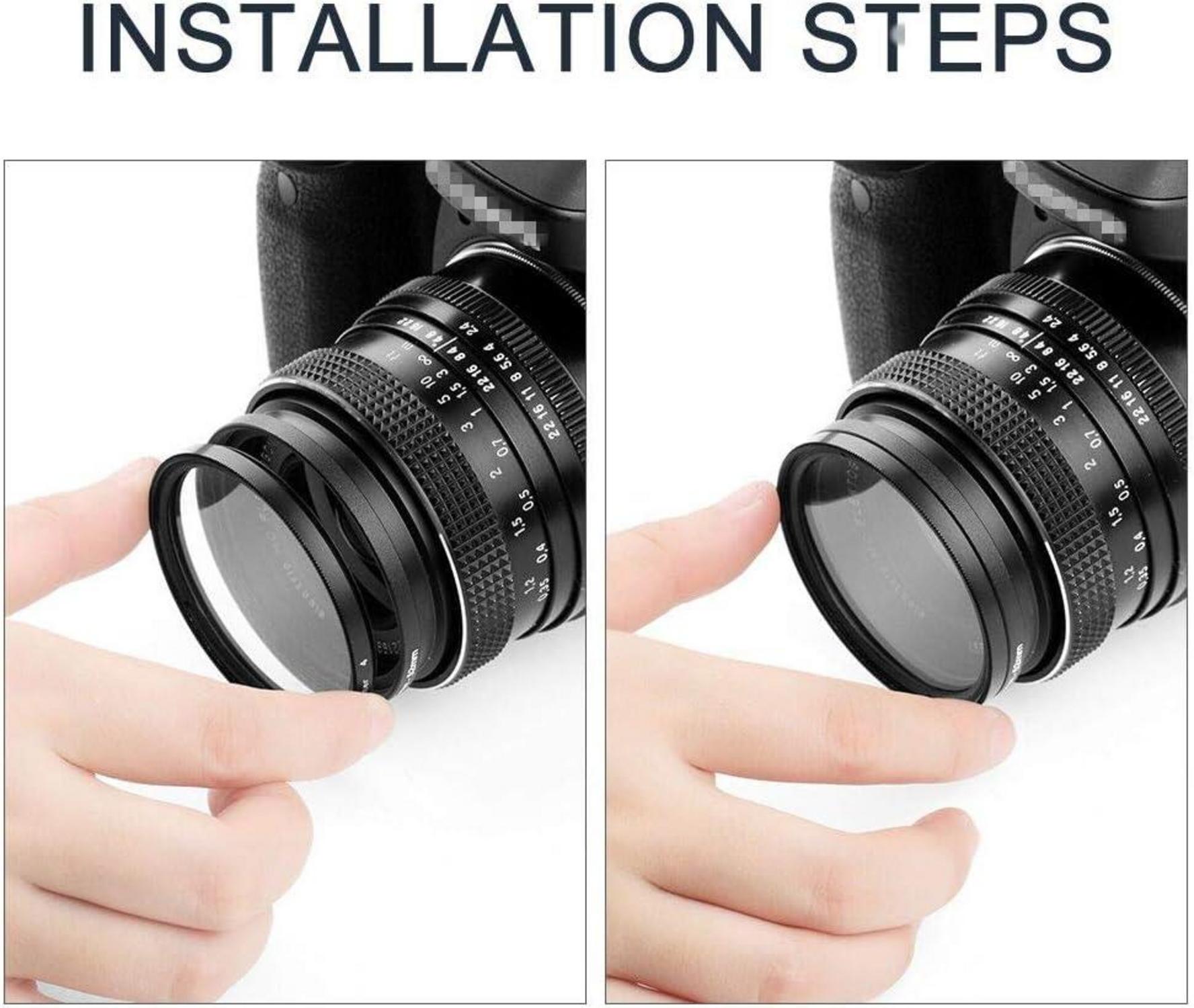 37mm Fotover 3er Sternfilter Set (4, 6, 8 Punkte) für DSLR Kameras