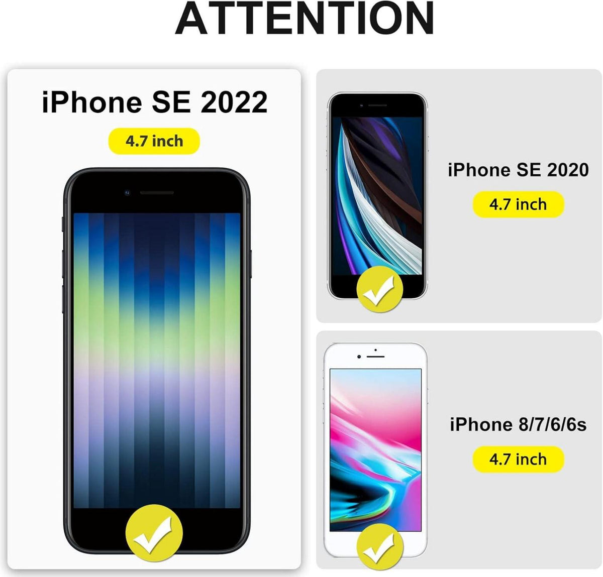 Displayschutzfolie iPhone SE 2022 9H Härte Anti-Kratzen 4