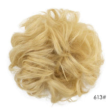 Echthaar Haargummi 100% Echthaar Haarteil in Hellbleichblond