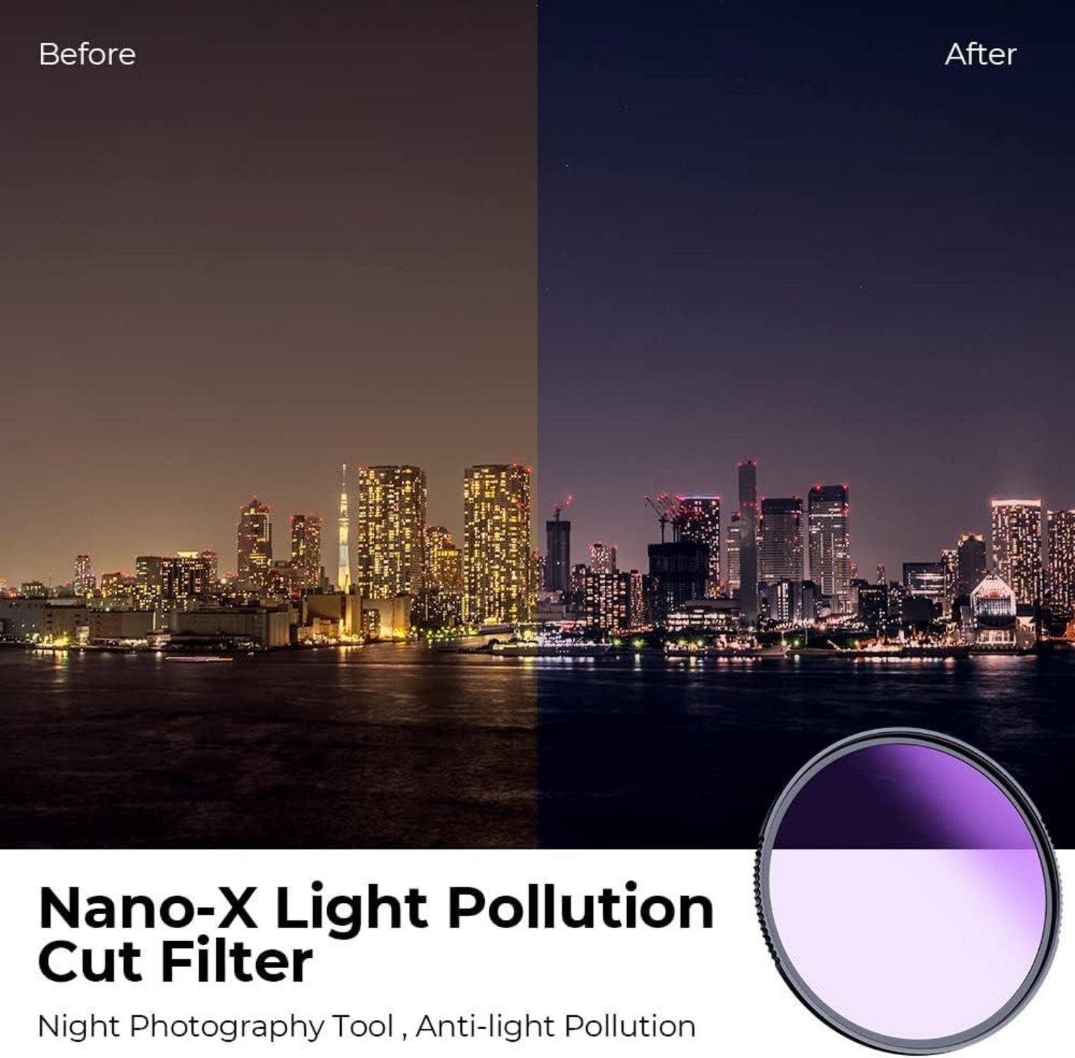 82mm Natural Night Filter für Astrofotografie mit 28-lagiger