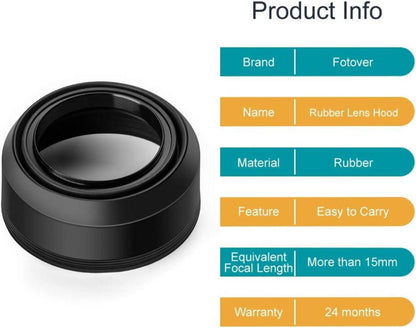 62mm Gegenlichtblende Gummi Universal Sonnenblende für Canon