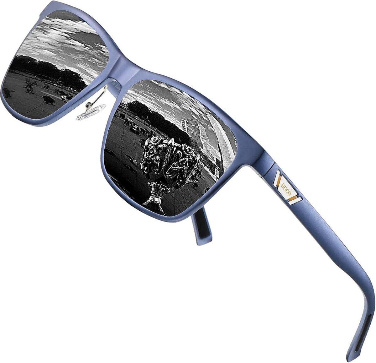 Polarisierte UV400 Sonnenbrille Herren Metallrahmen Retro Rahmen 3029H