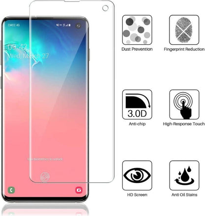 3X Samsung Galaxy S10 TPU Schutzfolie Klar HD Weich Blasenfrei