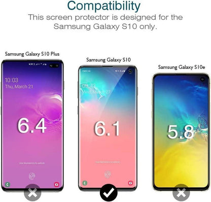 3x Transparente Schutzfolie für Samsung Galaxy S10 HD Klar TPU