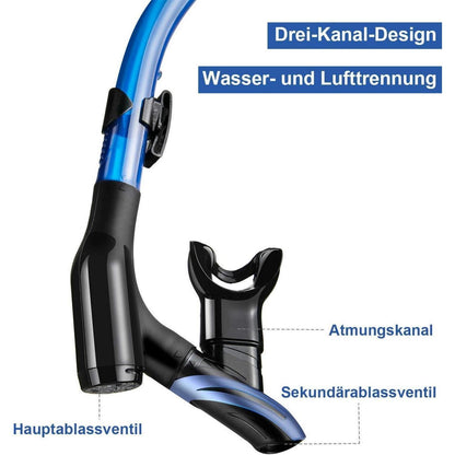 Schnorchelset mit Taucherbrille und trockenem Schnorchel