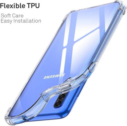 ORNARTO Samsung A50 Hülle Transparent TPU Silikon Schutzhülle 6,4 Zoll Klar