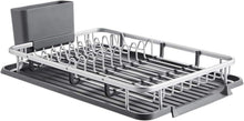 Aluminium Geschirrabtropfgestell mit Besteckhalter, rostbeständig