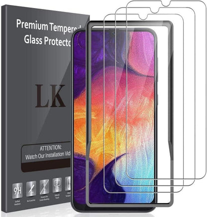 Schutzfolie Samsung Galaxy A50 3er Pack 9H Härte HD Klar 2.5D Rand