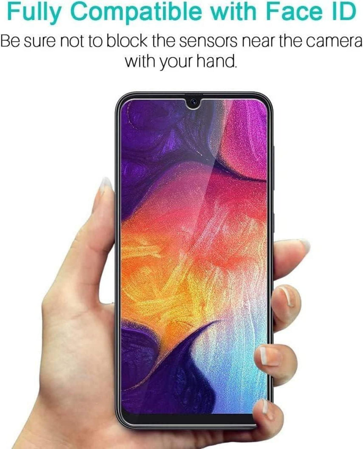 Samsung Galaxy A50 Schutzfolie Clear HD 9H Härte blasenfrei