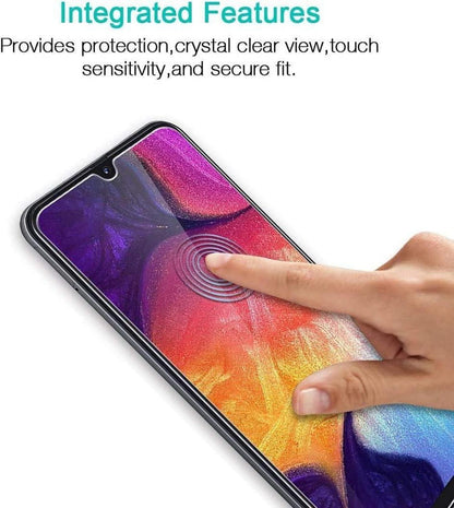 3er Set Schutzfolie Samsung Galaxy A50 Displayschutz HD Klar 9H Härte Blasenfrei