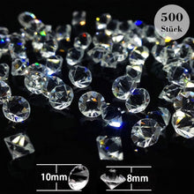 500 Stück 10mm Glas Diamanten für Hochzeit Gunst