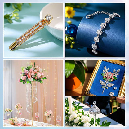 500 Stück 10mm Glas Diamanten für Hochzeit Gunst
