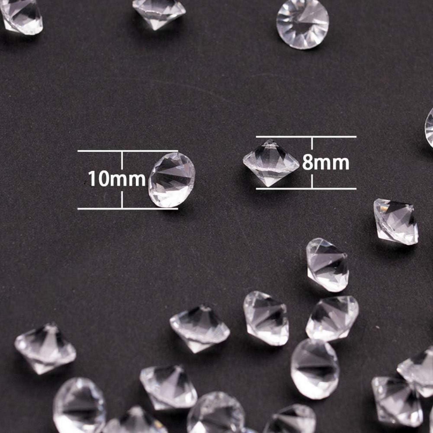 500 Stück 10mm Glas Diamanten für Hochzeit Gunst