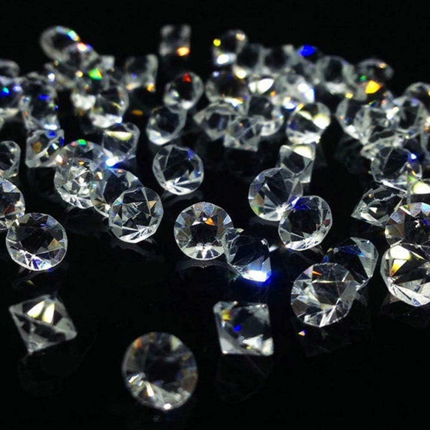 Glas Diamanten 500 Stück Kristall Deko Hochzeit Tisch ø 10mm