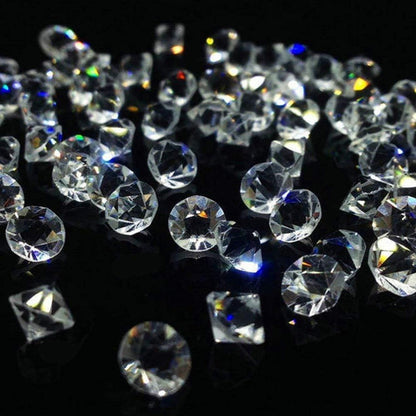 Glas Diamanten 500 Stück Kristall Deko Hochzeit Tisch ø 10mm