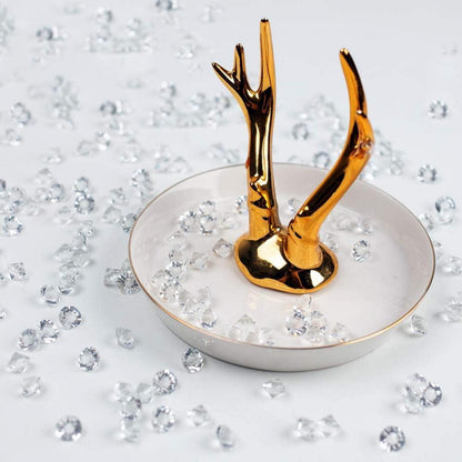 500 Kristallklare Glasdiamanten 10mm für Hochzeit Tischdeko