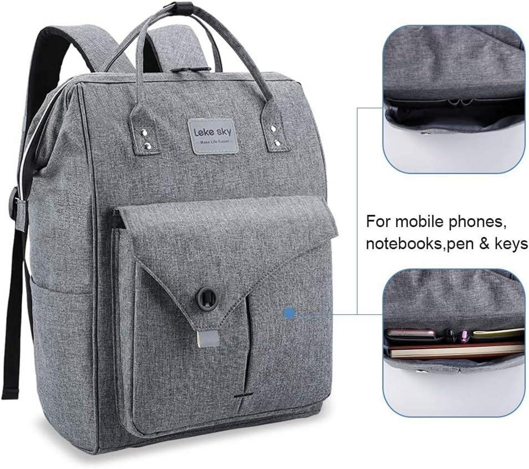 Wasserdichter Lekesky Rucksack mit Diebstahlschutz und Laptopfach
