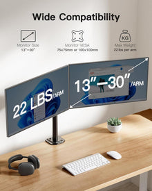 Doppelmonitor Halterung Ergonomisch Dual Bildschirm 13-30