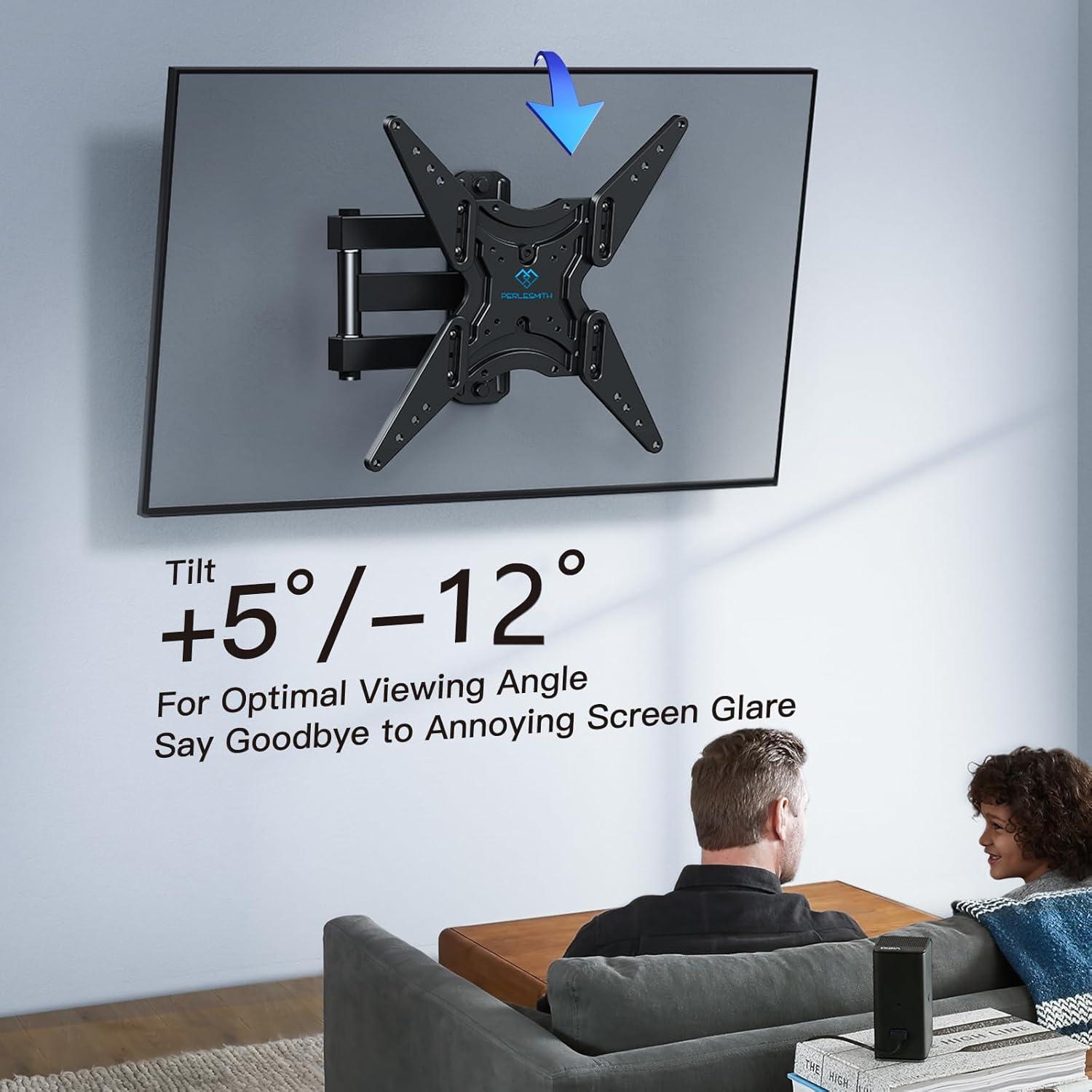 TV Wandhalterung Schwenkbar Neigbar für 26-60 Zoll Fernseher bis 32kg