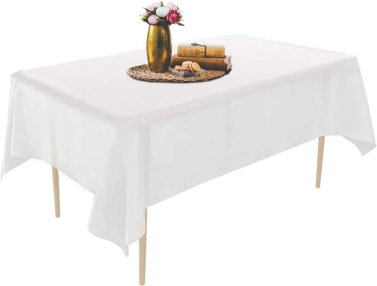Einweg Tischdecke aus Kunststoff 137 x 274 cm, 6er Packung