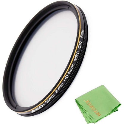58mm Zirkularer Polfilter, HD Nano MRC16, Optisches Glas