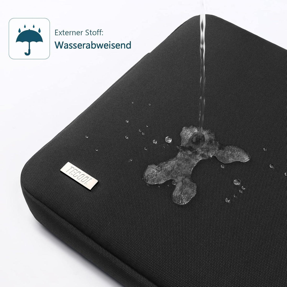 Laptophülle 14 Zoll Wasserdicht Laptop Tasche Schwarz