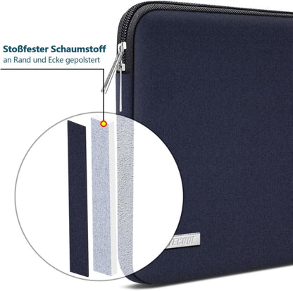 TECOOL 14 Zoll Laptoptasche Hülle Wasserdicht Dunkelblau