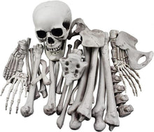 Halloween Deko Skelettknochen Totenkopf Friedhofsscenario 28-teilig
