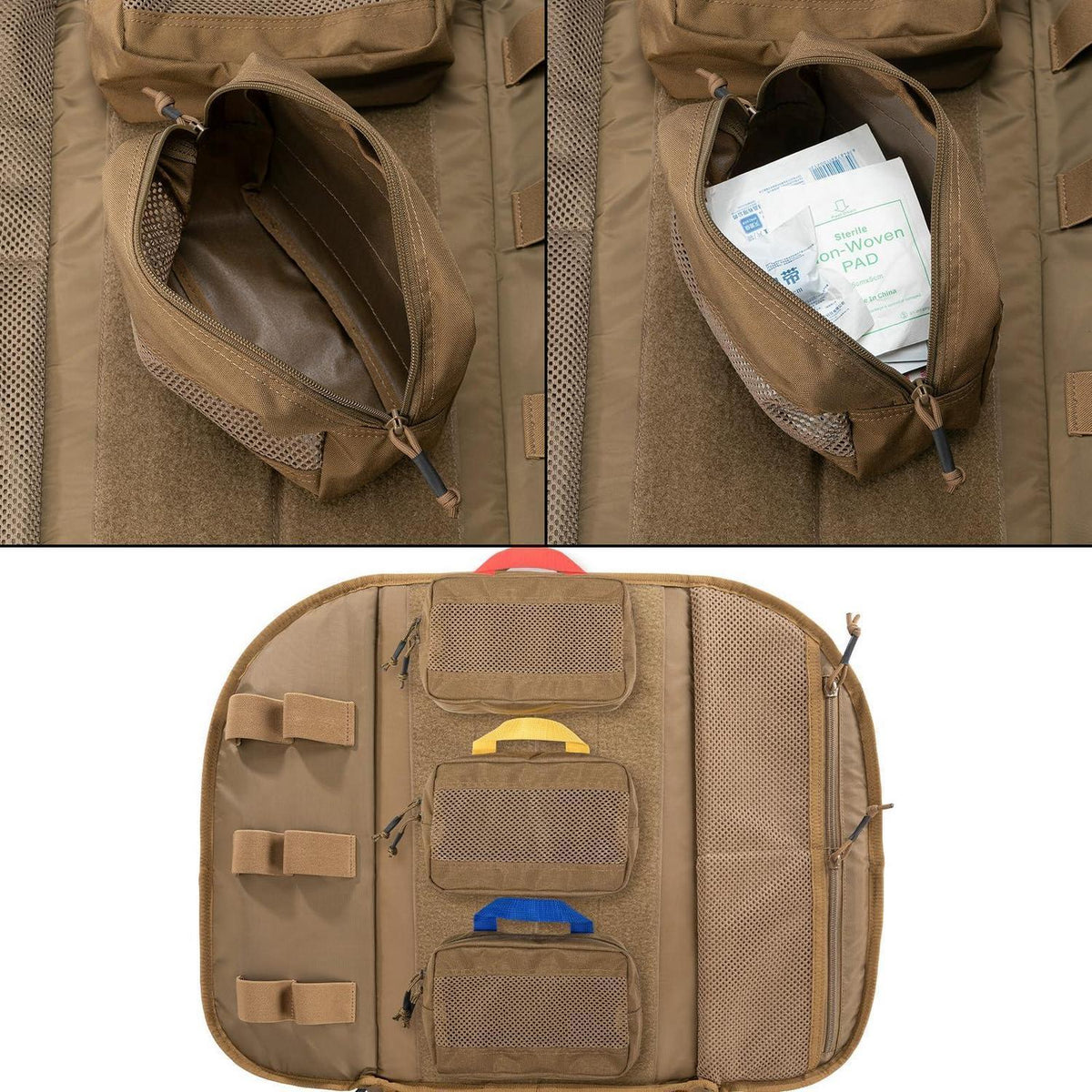 Taktischer Rucksack Braun – Herren Trekkingrucksack mit Molle-System
