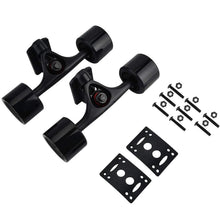 Skateboard Truck Set mit Riser Pads & ABEC-9 Lagern