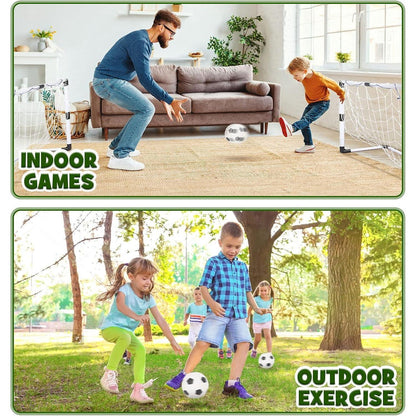 Dreamon 2er Set Kinder Fußballtore mit Fußball und Pumpe