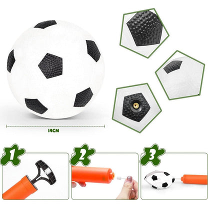 Dreamon 2er Set Kinder Fußballtore mit Fußball und Pumpe