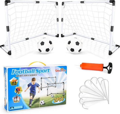 Kinder Fußballtore Set mit Fußball und Pumpe für Indoor und Outdoor